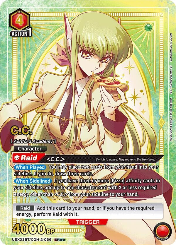 Image for C.C. (066) (SR**) (UEX03BT/CGH-2-066) (UEX03BT: CODE GEASS: Lelouch of the Rebellion Vol.2) (UEX03BT) - Union Arena