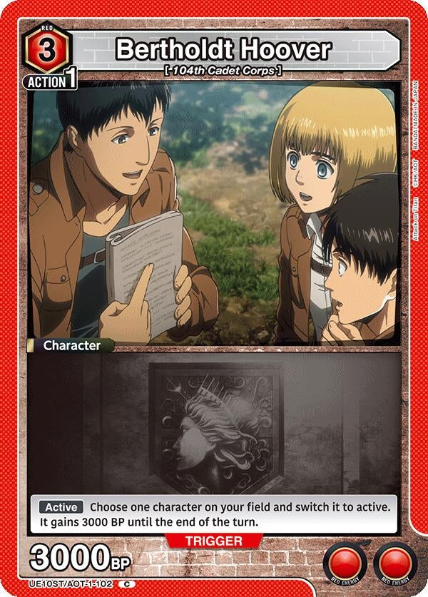 Image for Bertholdt Hoover (UE10ST/AOT-1-102) (UE10ST: Attack on Titan Starter Deck) (UE10ST) - Union Arena