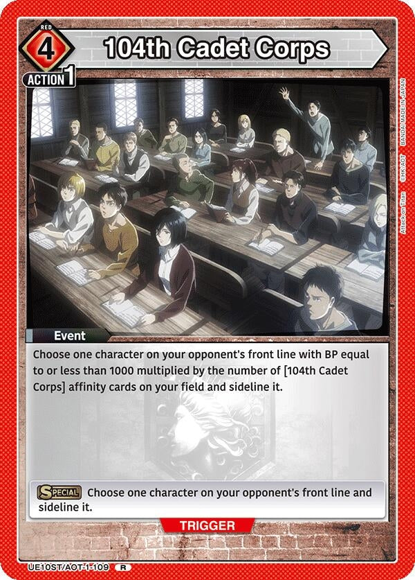 Image for 104th Cadet Corps (UE10ST/AOT-1-109) (UE10ST: Attack on Titan Starter Deck) (UE10ST) - Union Arena