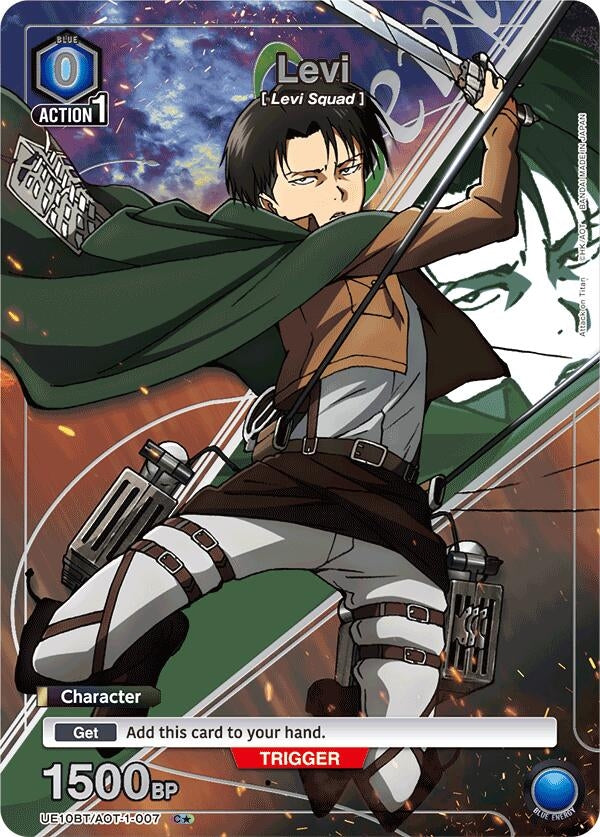 Image for Levi (007) (C*) (UE10BT/AOT-1-007) (UE10BT: Attack on Titan) (UE10BT) - Union Arena