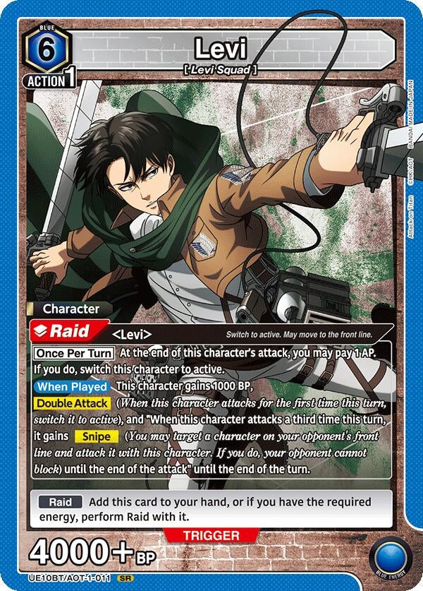 Image for Levi (011) (UE10BT/AOT-1-011) (UE10BT: Attack on Titan) (UE10BT) - Union Arena