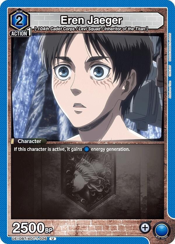 Image for Eren Jaeger (026) (UE10BT/AOT-1-026) (UE10BT: Attack on Titan) (UE10BT) - Union Arena