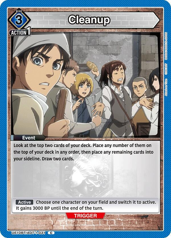 Image for Cleanup (UE10BT/AOT-1-031) (UE10BT: Attack on Titan) (UE10BT) - Union Arena