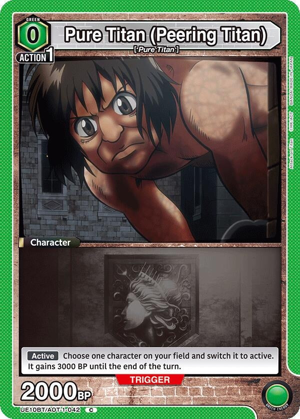 Image for Pure Titan (Peering Titan) (UE10BT/AOT-1-042) (UE10BT: Attack on Titan) (UE10BT) - Union Arena