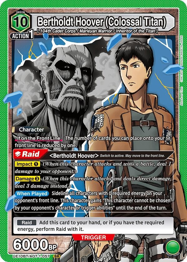 Image for Bertholdt Hoover (Colossal Titan) (UE10BT/AOT-1-057) (UE10BT: Attack on Titan) (UE10BT) - Union Arena