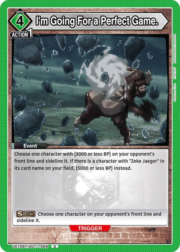 Image for I'm Going For a Perfect Game. (UE10BT/AOT-1-066) (UE10BT: Attack on Titan) (UE10BT) - Union Arena