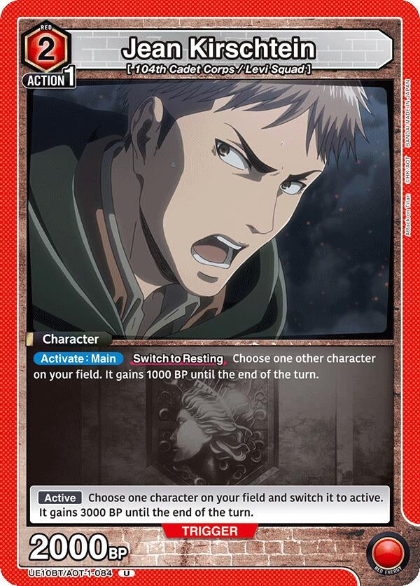 Image for Jean Kirschtein (084) (UE10BT/AOT-1-084) (UE10BT: Attack on Titan) (UE10BT) - Union Arena