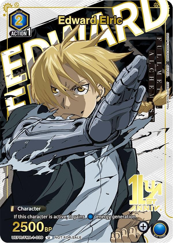 Image for Edward Elric (039) (Gold) (UEPR/FMA-1-039) (Union Arena Promotion Cards) (UEPR) - Union Arena