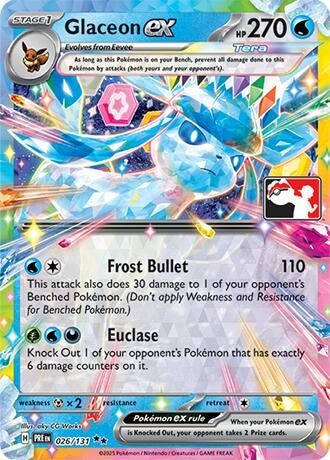 Image for Glaceon ex (026/131) (Prize Pack Series Cards) - Pokemon