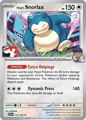 Image for Hop's Snorlax (117/159) (Prize Pack Series Cards) - Pokemon