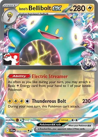 Iono's Bellibolt ex (053/159) (Prize Pack Series Cards) - PokeBox USA