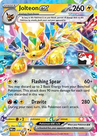 Image for Jolteon ex (030/131) (Prize Pack Series Cards) - Pokemon
