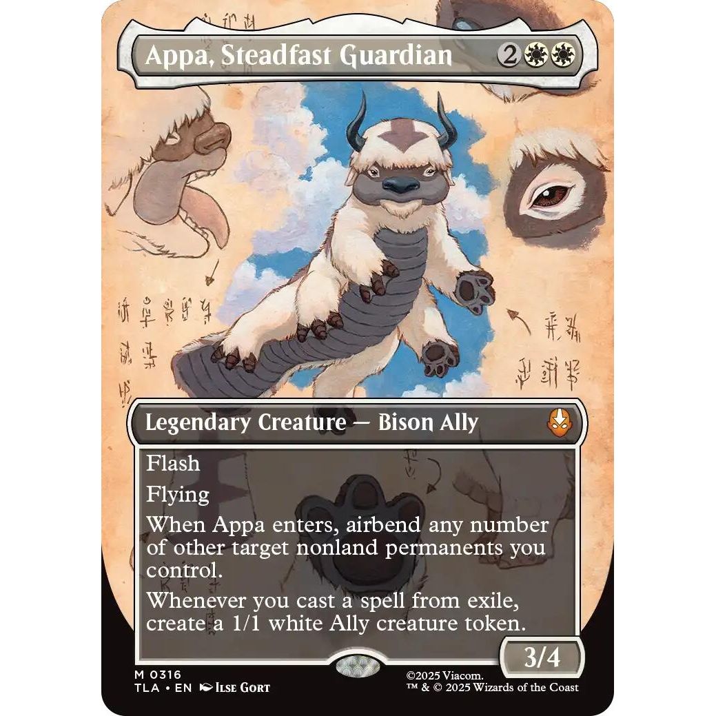 Appa, Steadfast Guardian (Borderless) (316) (Avatar: The Last Airbender) - PokeBox USA