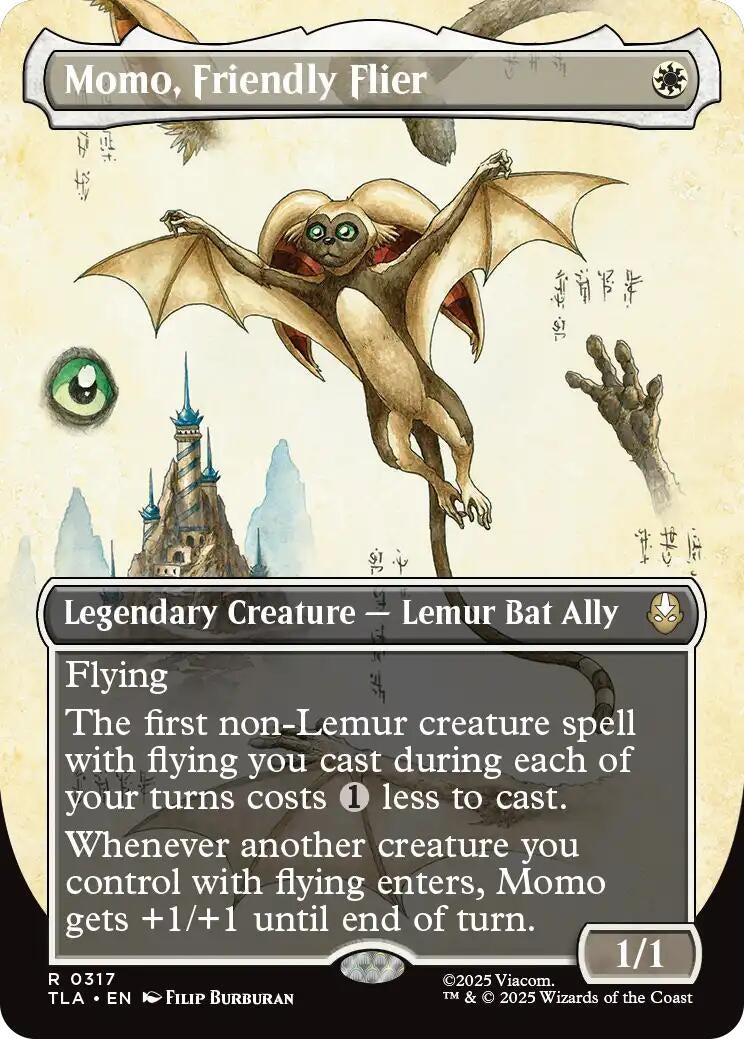 Momo, Friendly Flier (Borderless) (317) (Avatar: The Last Airbender)