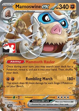 Image for Mamoswine ex (079/159) (Prize Pack Series Cards) - Pokemon