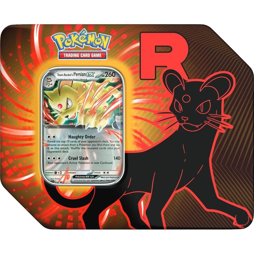 POKÉMON TCG Scarlet & Violet - Team Rocket Tin [Persian] - PokeBox USA