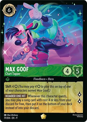 Image for Max Goof - Chart Topper (77/204) (Fabled) (9) - Disney Lorcana