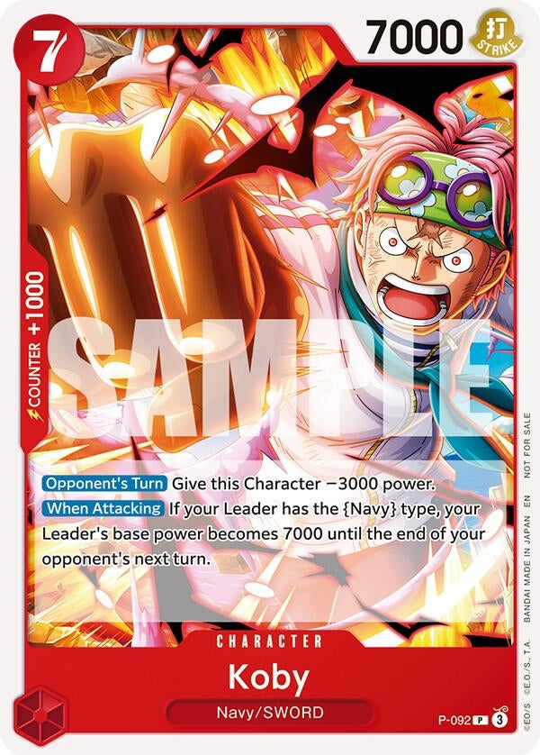 Image for Koby (OP12 Release Event) (P-092) (One Piece Promotion Cards) (OP-PR) - One Piece Card Game
