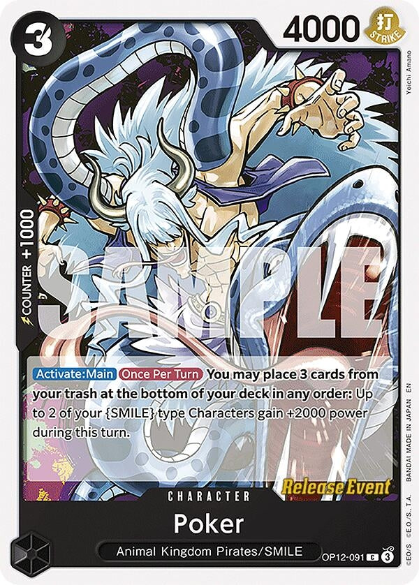Image for Poker (OP12-091) (Legacy of the Master Release Event Cards) (OP12 RE) - One Piece Card Game