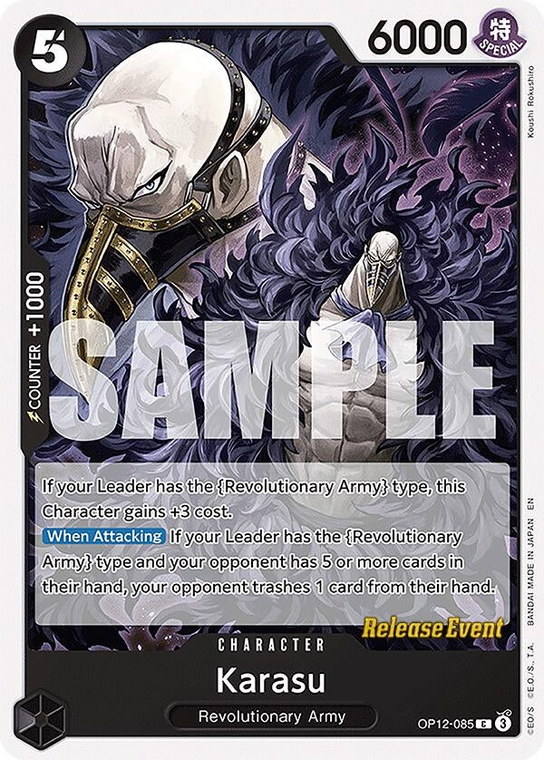 Image for Karasu (OP12-085) (Legacy of the Master Release Event Cards) (OP12 RE) - One Piece Card Game