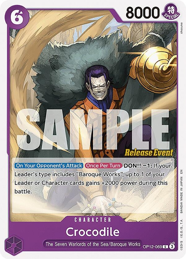 Image for Crocodile (OP12-069) (Legacy of the Master Release Event Cards) (OP12 RE) - One Piece Card Game
