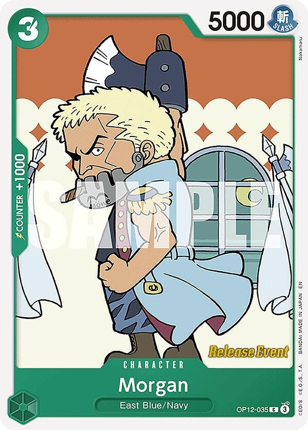 Image for Morgan (OP12-035) (Legacy of the Master Release Event Cards) (OP12 RE) - One Piece Card Game