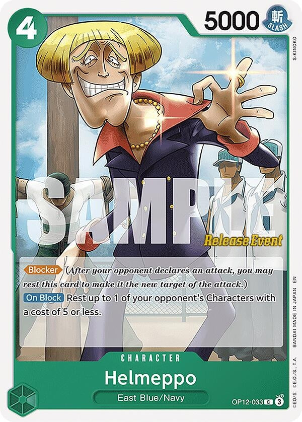 Image for Helmeppo (OP12-033) (Legacy of the Master Release Event Cards) (OP12 RE) - One Piece Card Game