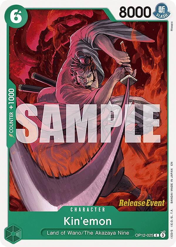 Image for Kin'emon (OP12-025) (Legacy of the Master Release Event Cards) (OP12 RE) - One Piece Card Game