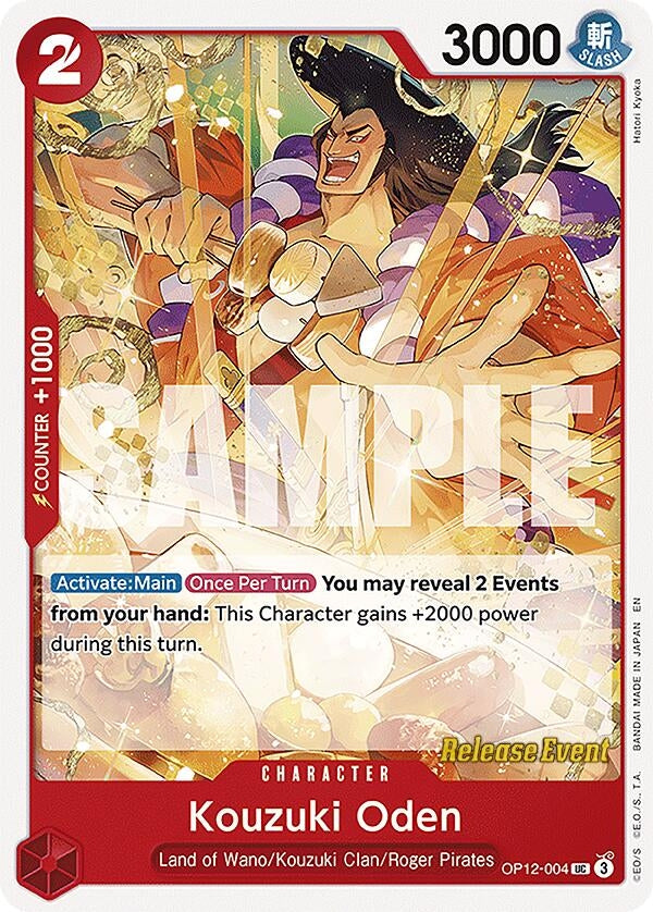 Image for Kouzuki Oden (OP12-004) (Legacy of the Master Release Event Cards) (OP12 RE) - One Piece Card Game
