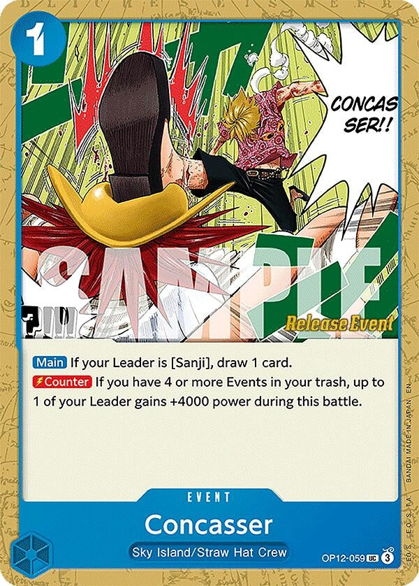 Image for Concasser (OP12-059) (Legacy of the Master Release Event Cards) (OP12 RE) - One Piece Card Game