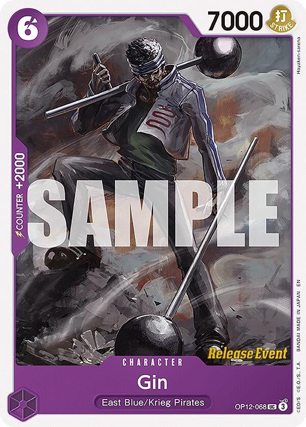 Image for Gin (OP12-068) (Legacy of the Master Release Event Cards) (OP12 RE) - One Piece Card Game