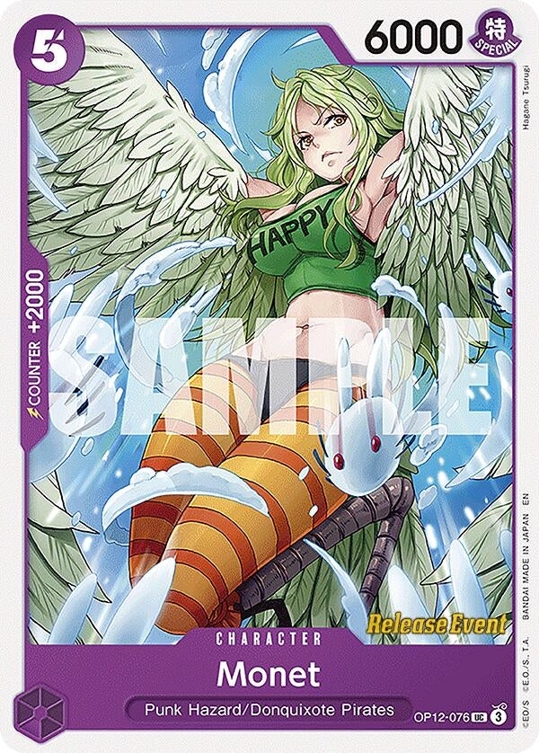 Image for Monet (OP12-076) (Legacy of the Master Release Event Cards) (OP12 RE) - One Piece Card Game