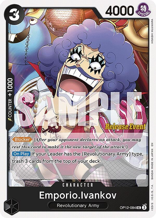 Image for Emporio.Ivankov (084) (OP12-084) (Legacy of the Master Release Event Cards) (OP12 RE) - One Piece Card Game