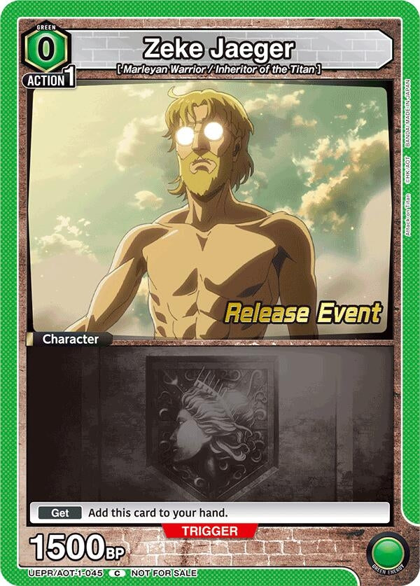 Image for Zeke Jaeger (045) (UEPR/AOT-1-045) (UE10BT: Attack on Titan Release Event Cards) (UE10BT_RE) - Union Arena
