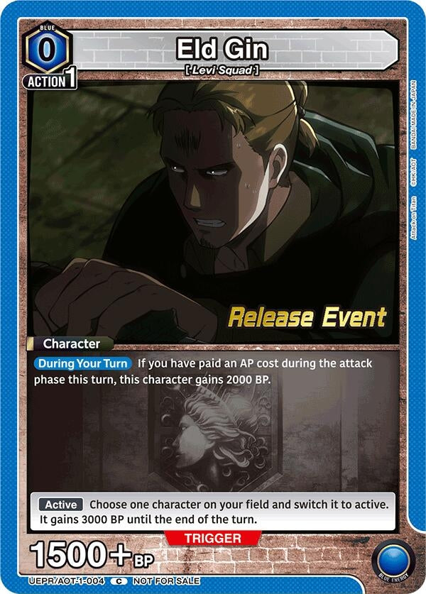Image for Eld Gin (UEPR/AOT-1-004) (UE10BT: Attack on Titan Release Event Cards) (UE10BT_RE) - Union Arena