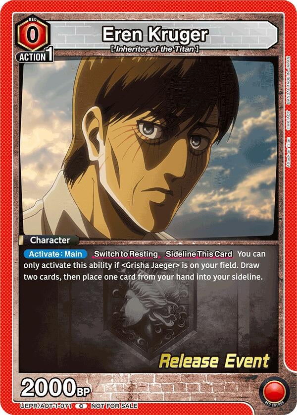 Image for Eren Kruger (UEPR/AOT-1-071) (UE10BT: Attack on Titan Release Event Cards) (UE10BT_RE) - Union Arena