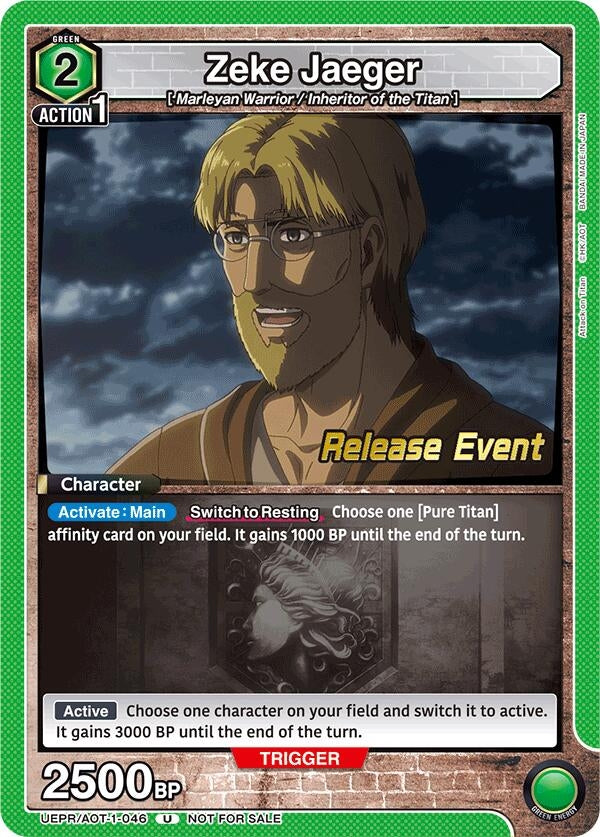 Image for Zeke Jaeger (046) (UEPR/AOT-1-046) (UE10BT: Attack on Titan Release Event Cards) (UE10BT_RE) - Union Arena