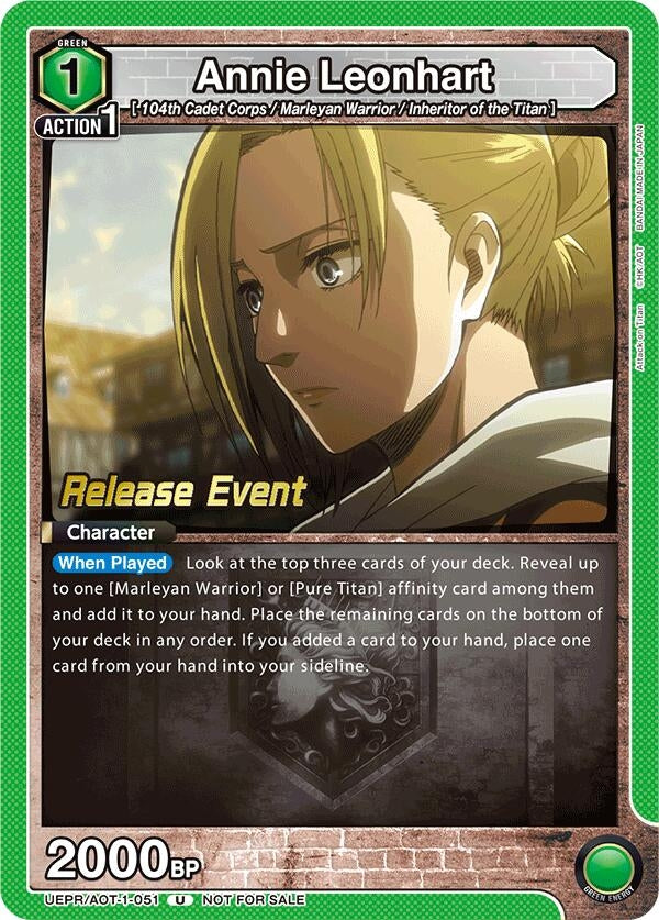 Image for Annie Leonhart (051) (UEPR/AOT-1-051) (UE10BT: Attack on Titan Release Event Cards) (UE10BT_RE) - Union Arena