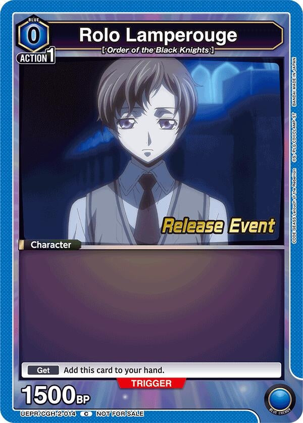 Image for Rolo Lamperouge (014) (UEPR/CGH-2-014) (UEX03BT: CODE GEASS: Lelouch of the Rebellion Vol.2 Release Event Cards) (UEX03BT_RE) - Union Arena