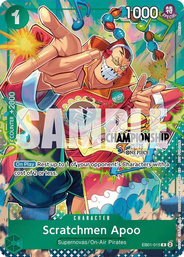 Image for Scratchmen Apoo (CS 25-26 Celebration Pack) (EB01-015) (One Piece Promotion Cards) (OP-PR) - One Piece Card Game