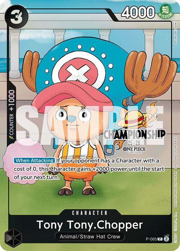 Image for Tony Tony.Chopper (CS 25-26 Event Pack Finalist Ver.) (P-065) (One Piece Promotion Cards) (OP-PR) - One Piece Card Game