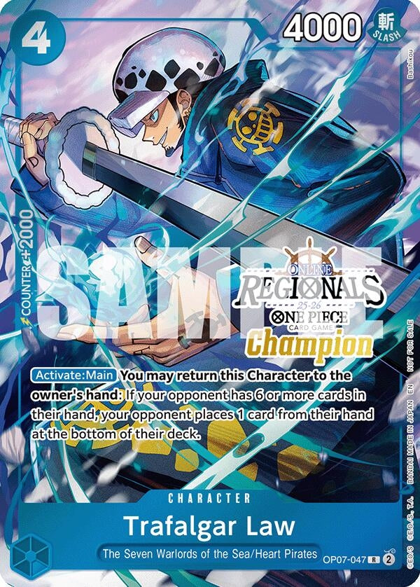 Image for Trafalgar Law (Online Regional Champion Card Set 2025 Vol.2) (OP07-047) (One Piece Promotion Cards) (OP-PR) - One Piece Card Game