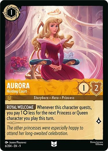 Image for Aurora - Holding Court (6/204) (Fabled) (9) - Disney Lorcana