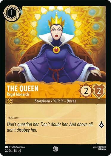 Image for The Queen - Regal Monarch (7/204) (Fabled) (9) - Disney Lorcana