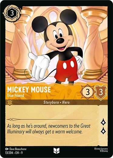 Image for Mickey Mouse - True Friend (13/204) (Fabled) (9) - Disney Lorcana
