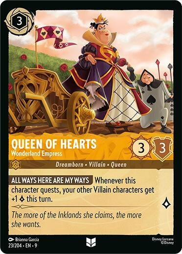 Image for Queen of Hearts - Wonderland Empress (23/204) (Fabled) (9) - Disney Lorcana