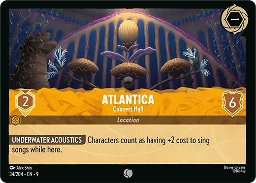 Image for Atlantica - Concert Hall (34/204) (Fabled) (9) - Disney Lorcana