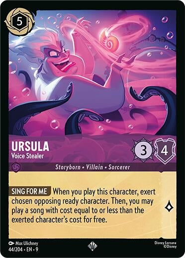 Image for Ursula - Voice Stealer (44/204) (Fabled) (9) - Disney Lorcana