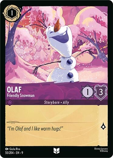 Image for Olaf - Friendly Snowman (55/204) (Fabled) (9) - Disney Lorcana