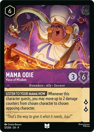 Image for Mama Odie - Voice of Wisdom (57/204) (Fabled) (9) - Disney Lorcana